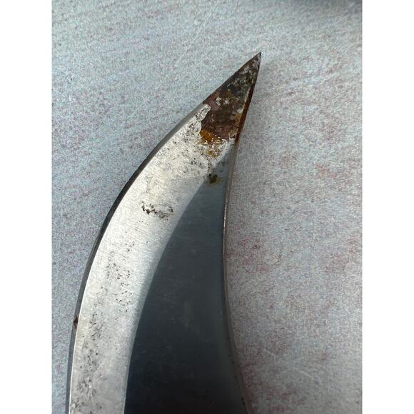 Pakistan Short Blade/ Plain Edge/ Multi Colored Wood Handle/ Self-Defense - Picture 5 of 12